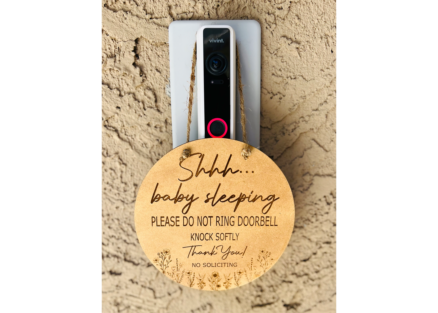 Shhh Baby Sleeping Sign