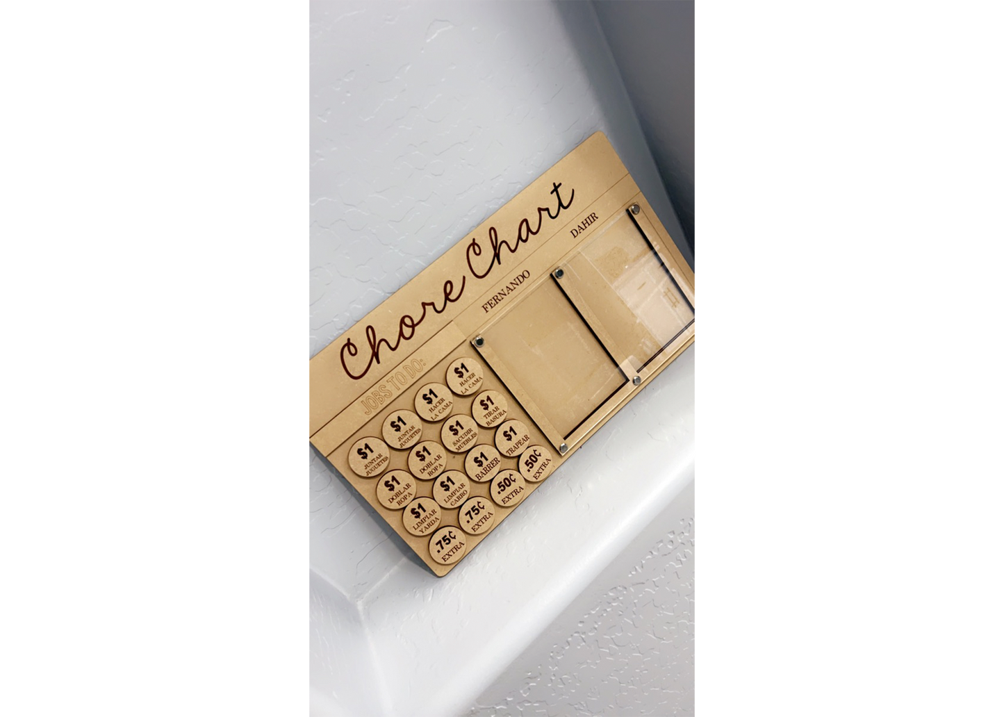 Chore Chart- 2 names only