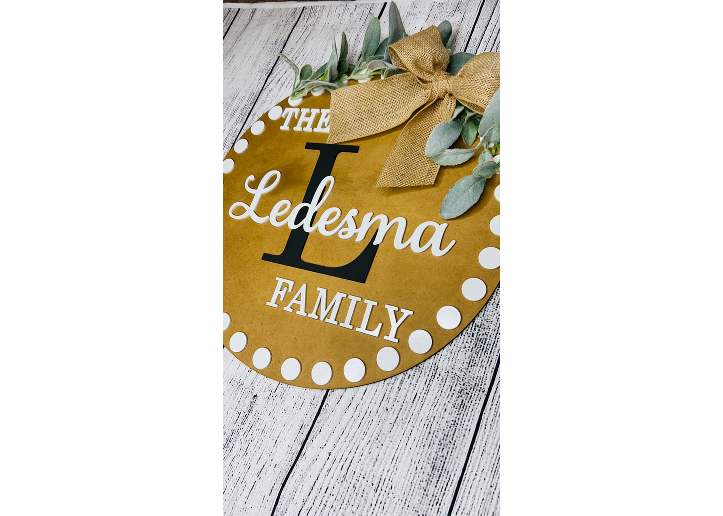 Custom Initial Door Hanger