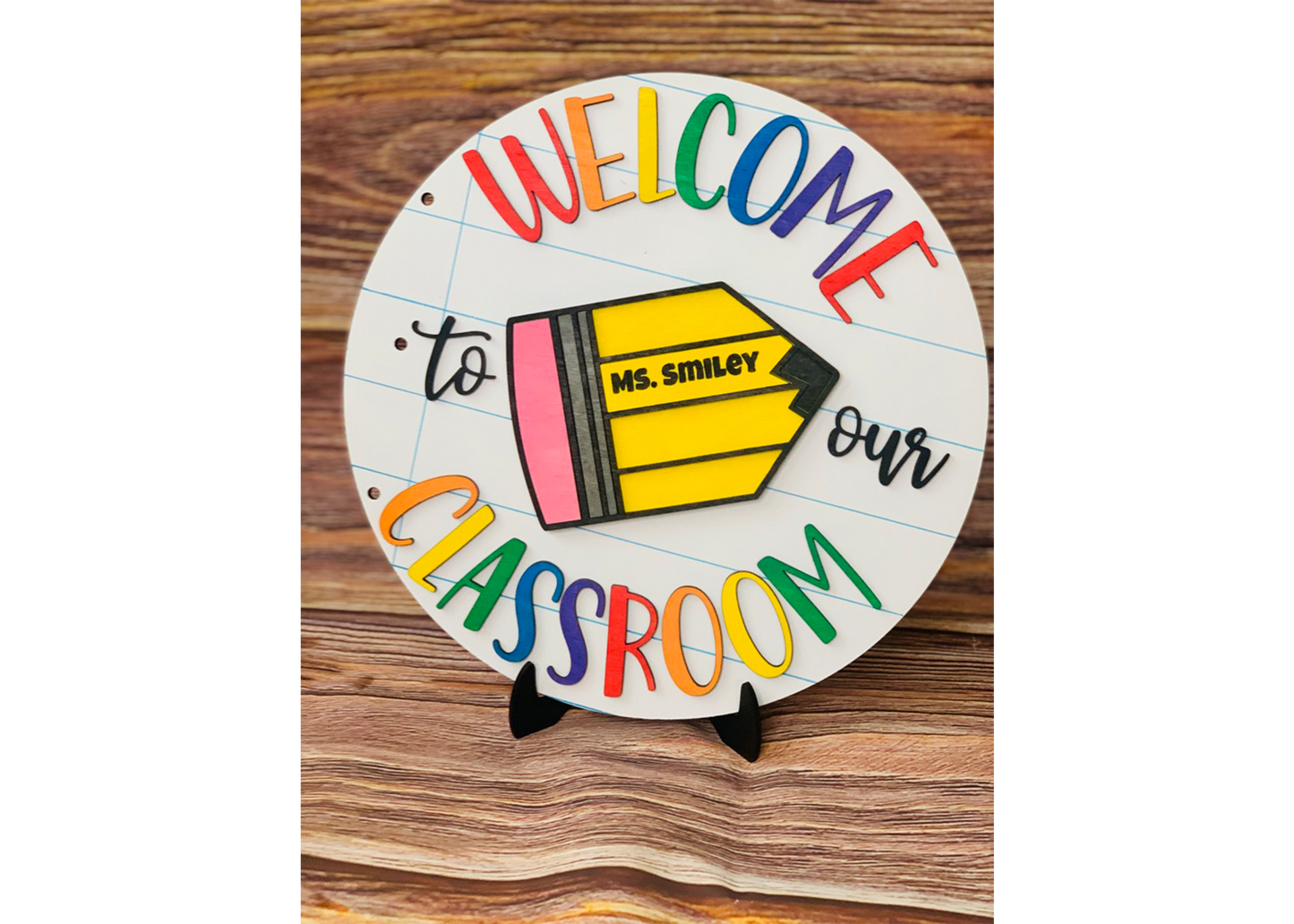 Pencil Welcome Sign