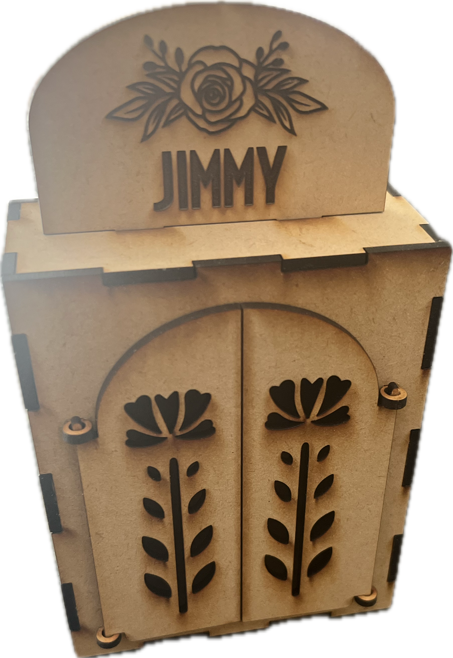 Personalized Dia De Los Muertos Nicho Box- Raw MDF