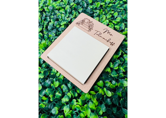 Engraved Sticky Note Holder